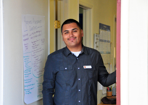 Case Manager Pascual Morales of Restorative Justice Partners, Inc. at their offices in Marina, CA.